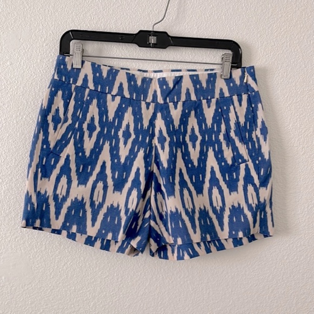 J.Crew| Blue and White Pattern Shorts| Size 2